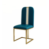 modern colorful luxury fabric dining chair 